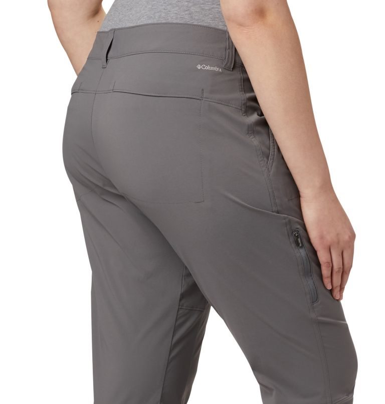 Pantaloni Columbia Saturday Trail Stretch Dama Gri | Plus Size SEM801AZQ